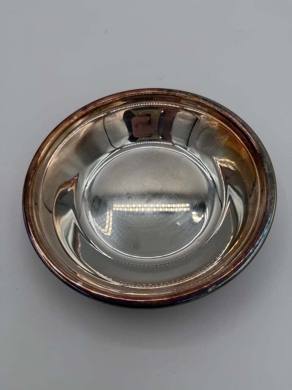 Vintage Reed & Barton Silverplate Shallow Bowl About 6” #1207 *blemish Discolor